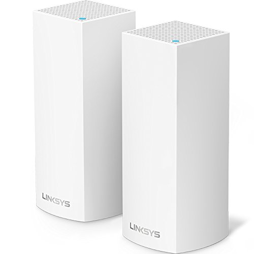 Linksys Velop Mesh Home WiFi System, 4,000 Sq. ft Coverage, 40+ Devices, Speeds up to (AC2200) 2.2Gbps - WHW0302