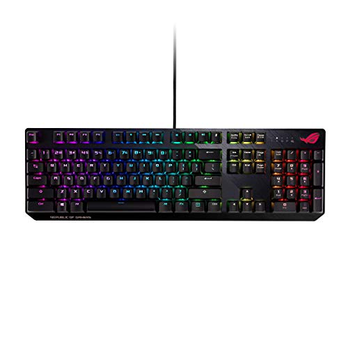 ASUS RGB Mechanical Gaming Keyboard - ROG Strix Scope | Cherry MX Brown Switches | 2X Wider Ctrl Key for FPS Precision | Gaming Keyboard for PC