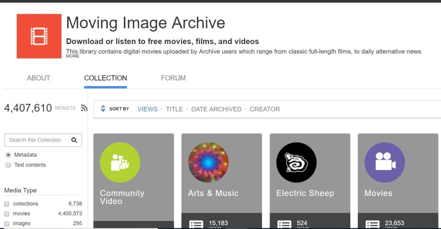 archive public domain movies