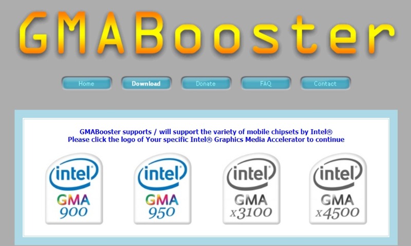 Intel GMA Booster