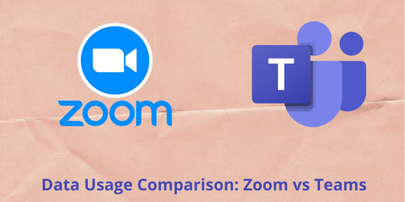 comparison of data usage zoom and teams calls