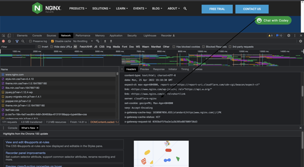 developer console