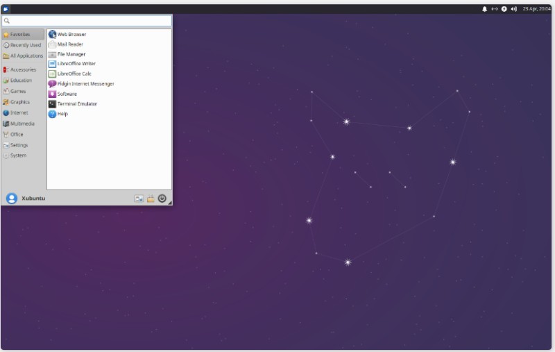 xubuntu screen