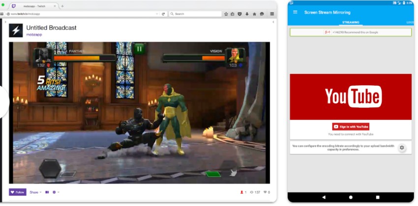 Screen Stream Mirroring